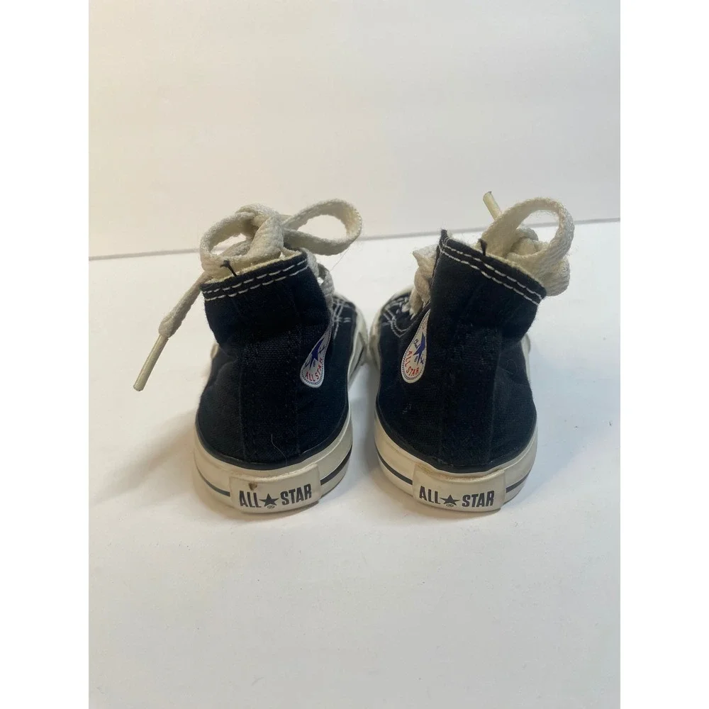 Converse Chuck Taylor All Star High Top Toddler Size 2 Black White Sneakers
